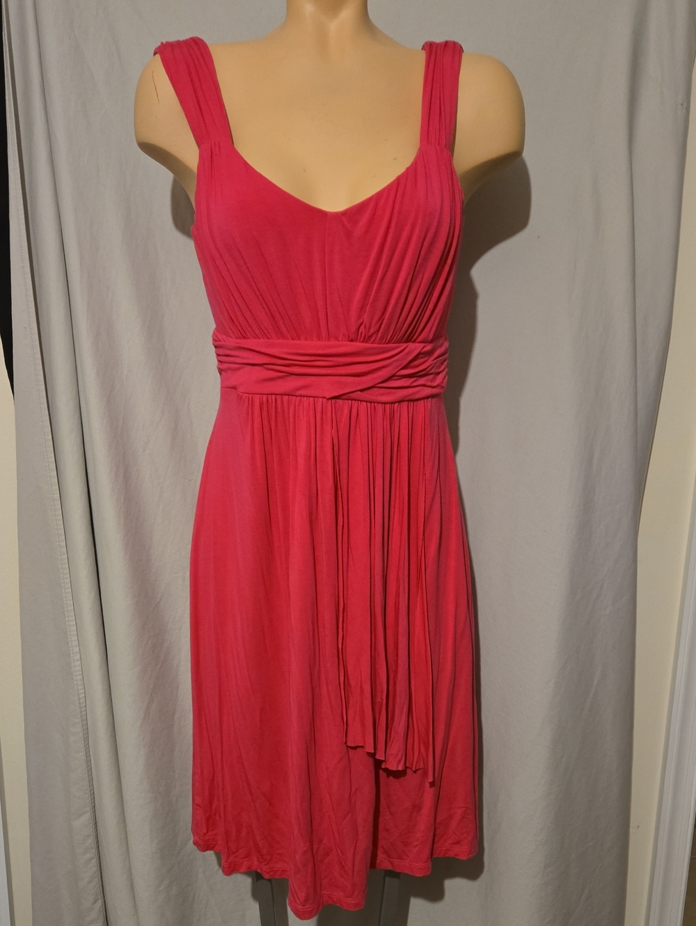 Style And Co Pink fitted tank dress